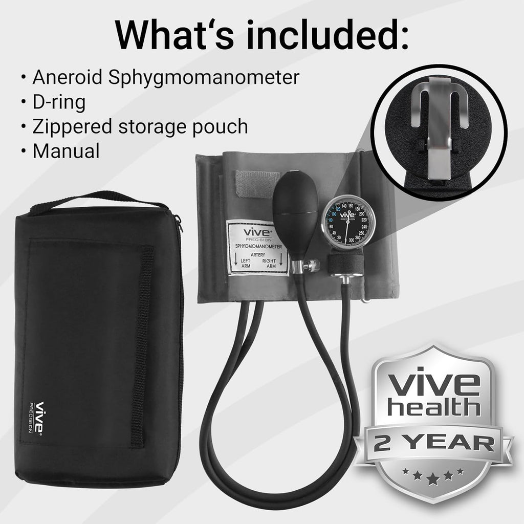 Manual Blood Pressure Cuff Aneroid Sphygmomanometer with Case S39357