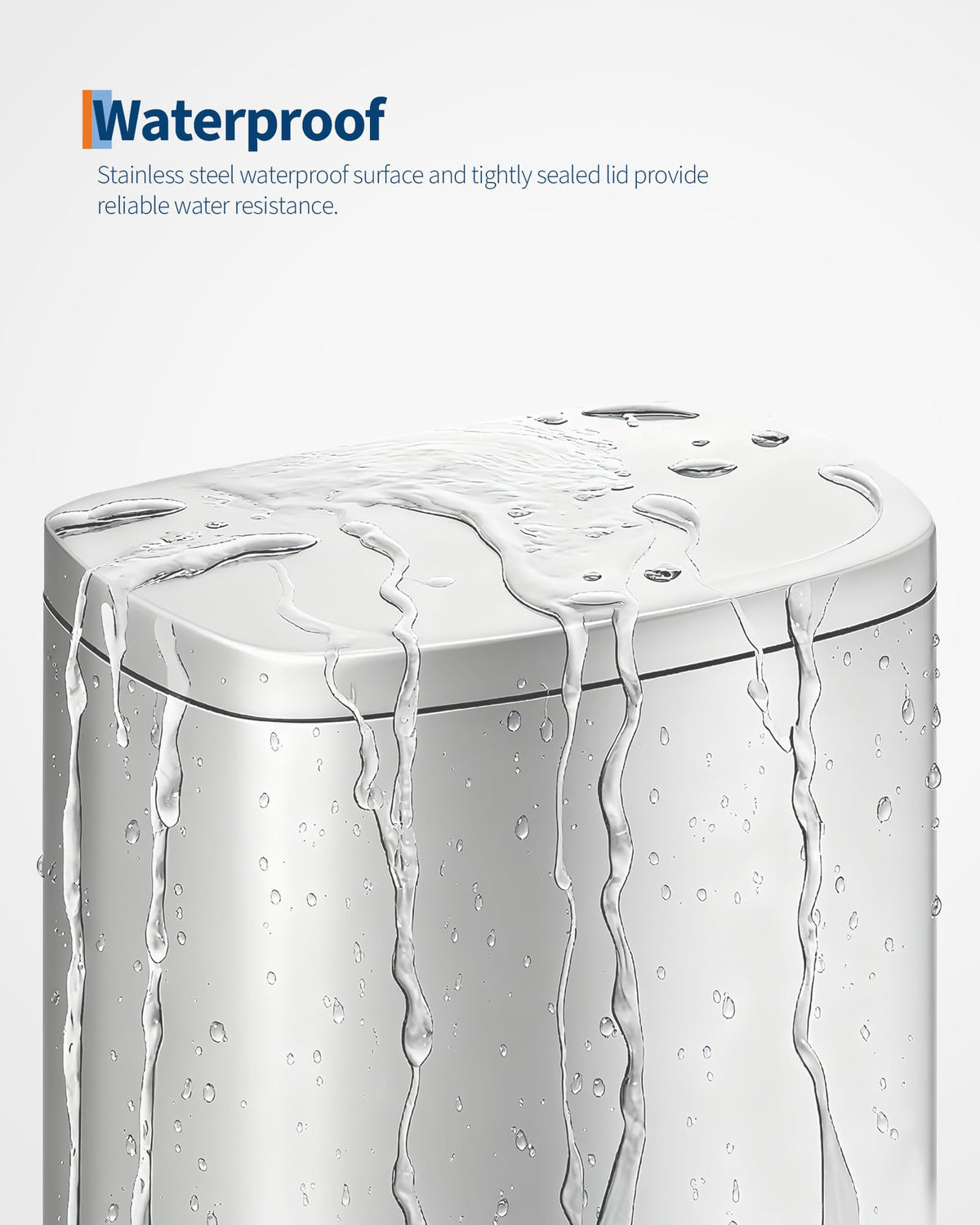 Step-on Stainless Steel Kitchen Trash Can 13 Gal R735