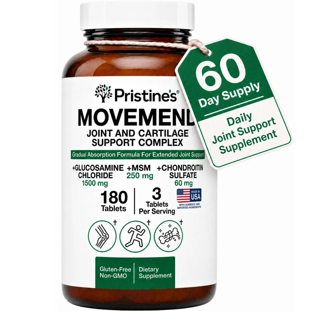 Glucosamine MSM Chondroitin Joint Support 180 Tablets G95277