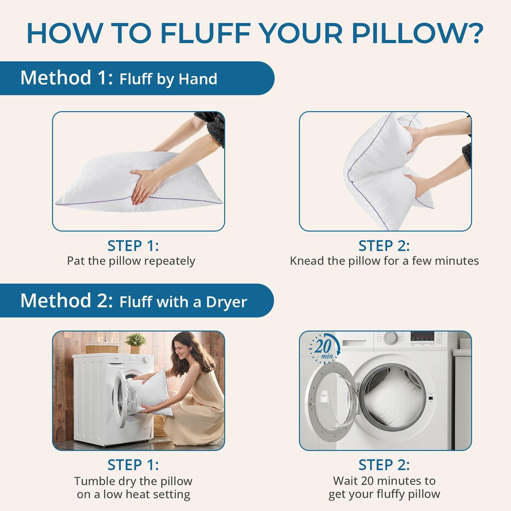 King Size Down Alternative Pillows Set of 2 I431