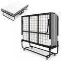 Folding Bed with Mattress Extra Wide Guest Bed H85720