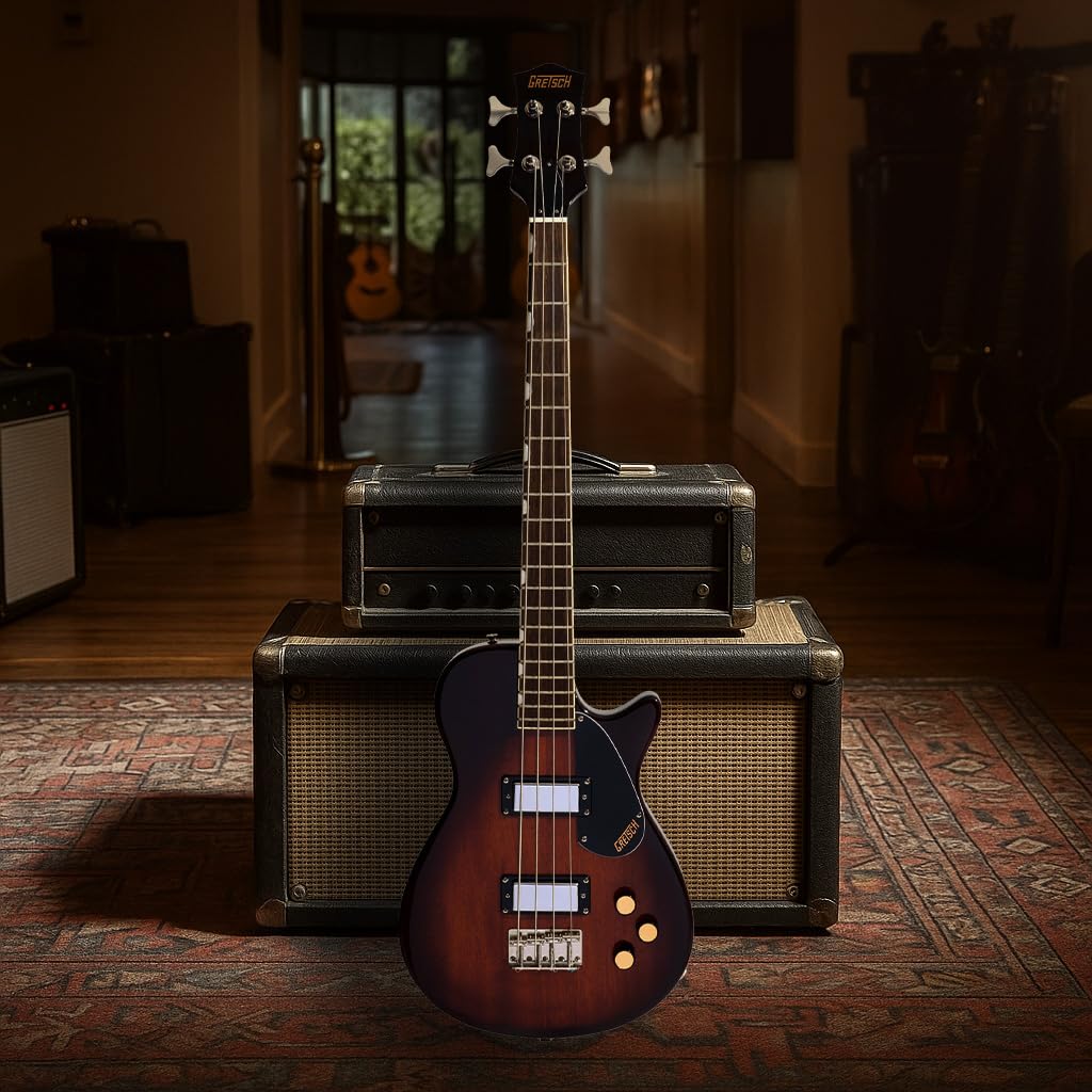 Havana Burst Short-Scale Electric Bass Guitar U20677