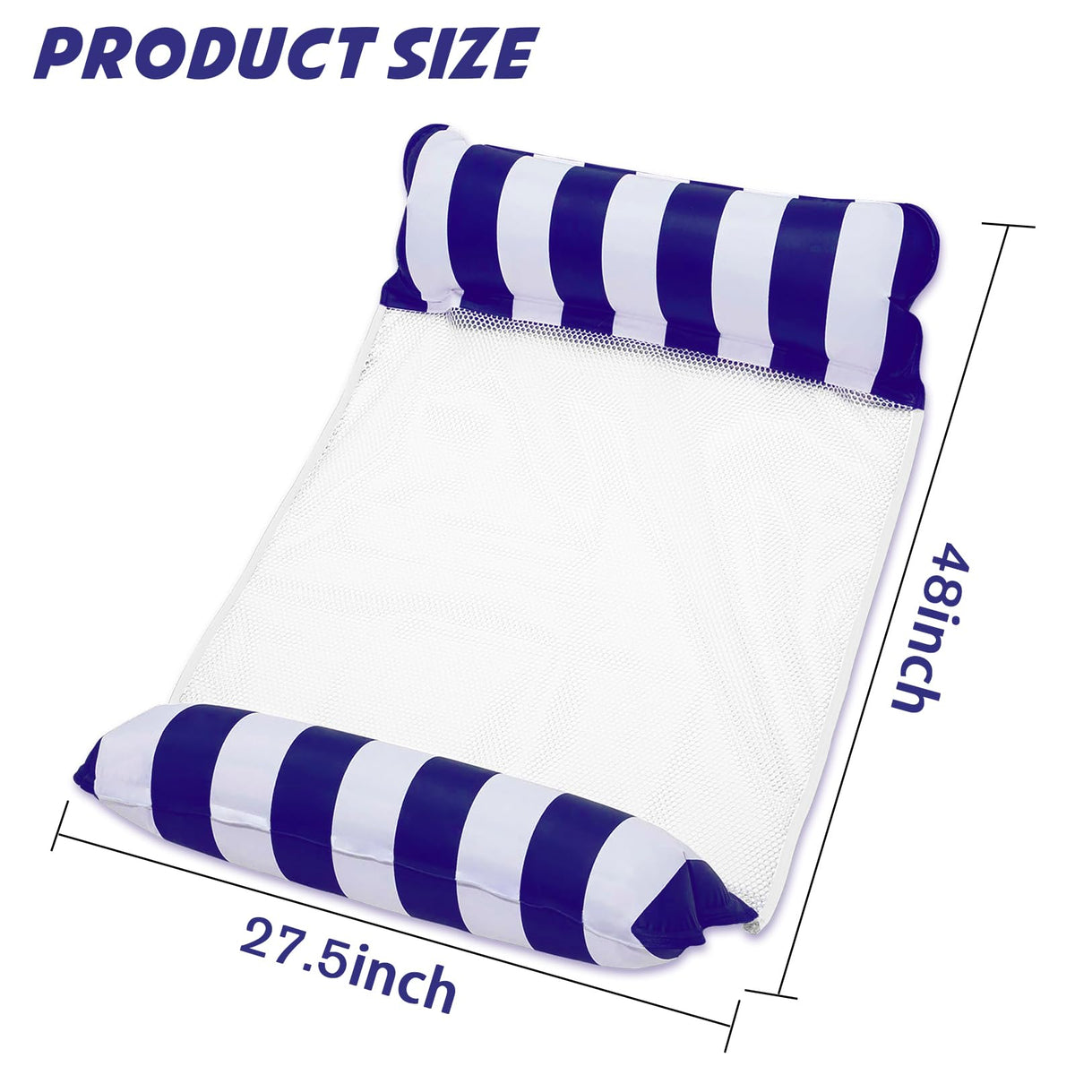 Inflatable Pool Float Hammock with Headrest & Footrest R6425