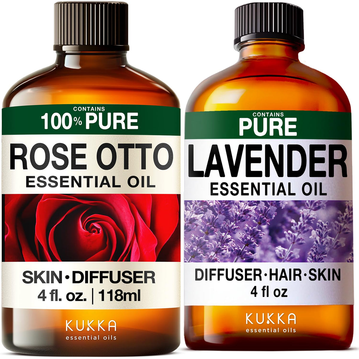 Rose & Lavender Essential Oils Set 2x4 fl oz P790