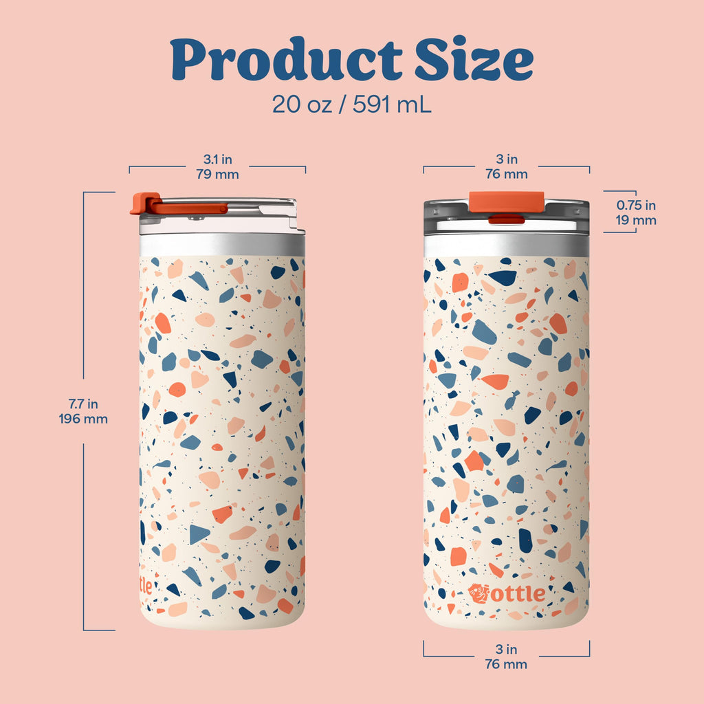 20 oz Insulated Stainless Steel Coffee Tumbler with Lid Q71081