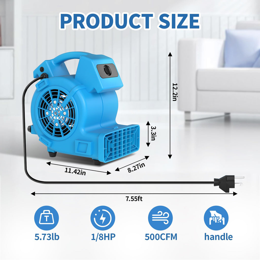 500 CFM High Velocity Floor Dryer W284392