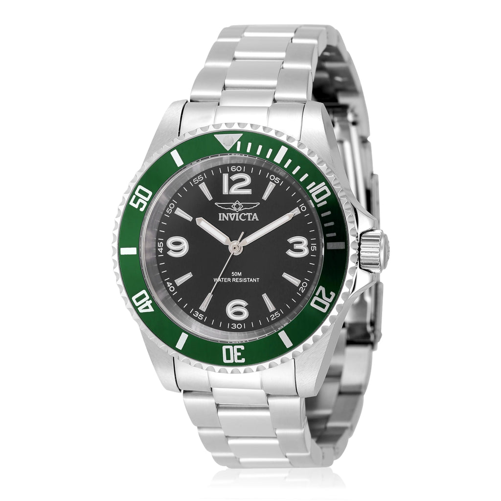 40mm Stainless Steel Black Dial Quartz U950