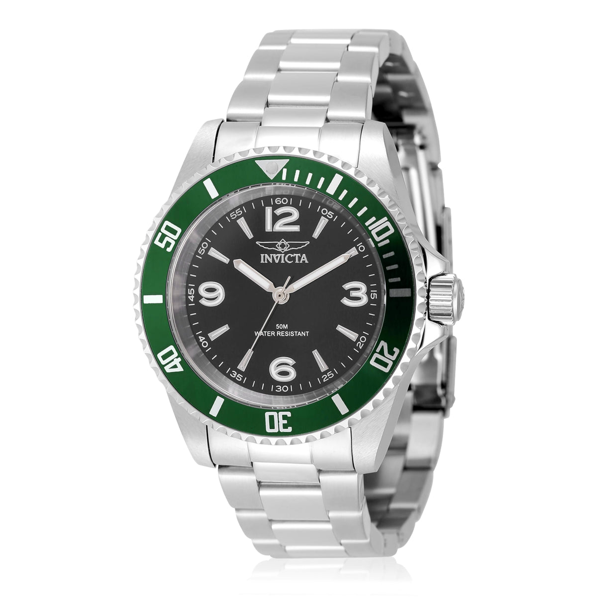40mm Stainless Steel Black Dial Quartz U950