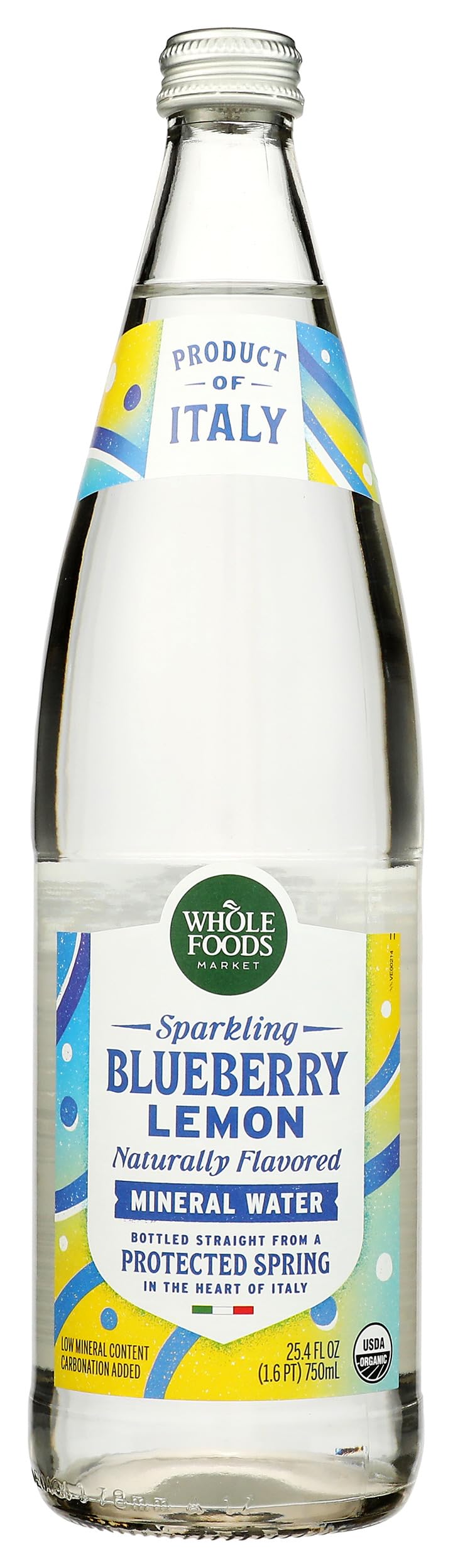 Organic Lemon Blueberry Italian Sparkling Mineral Water W2633