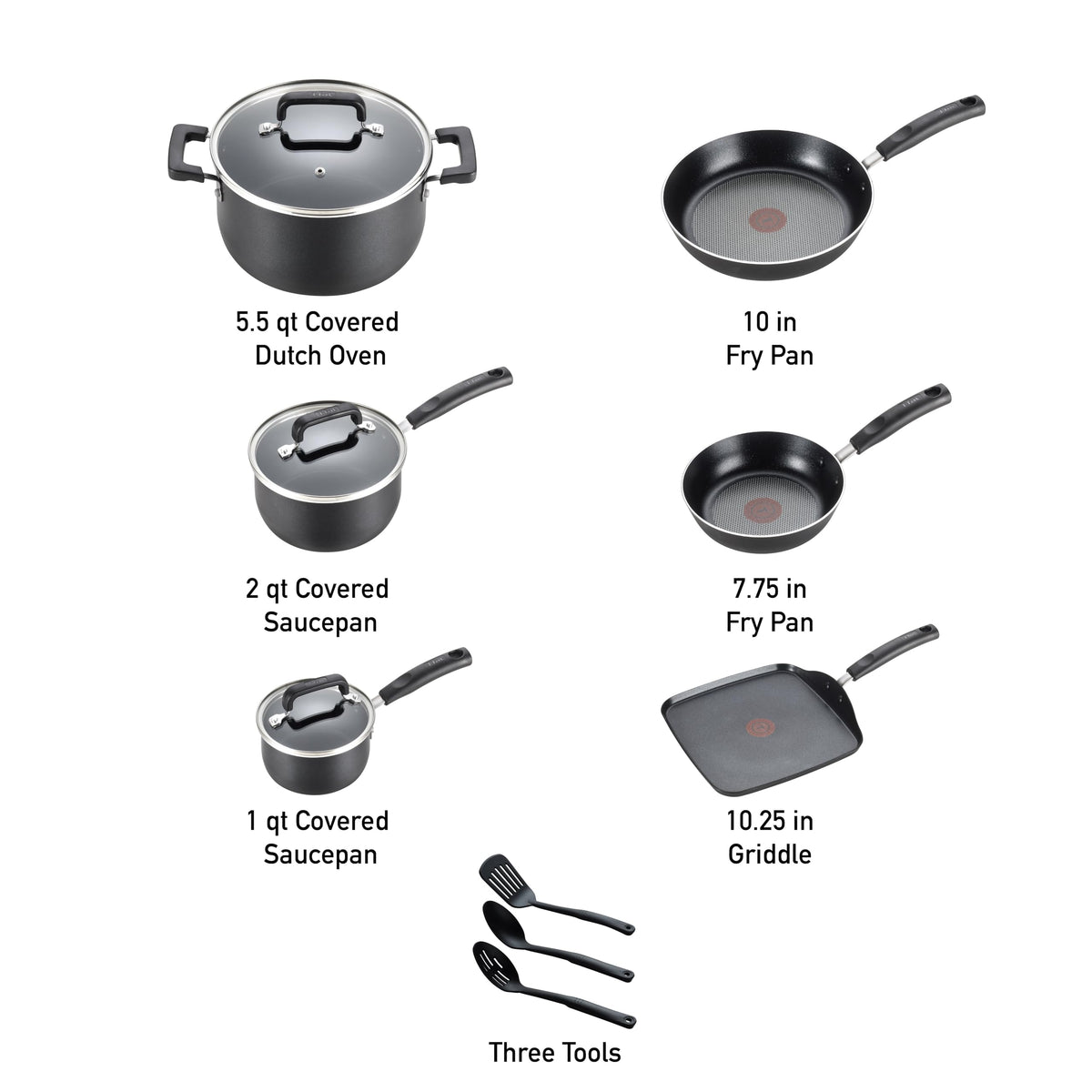 12 Piece Nonstick Cookware Set K886