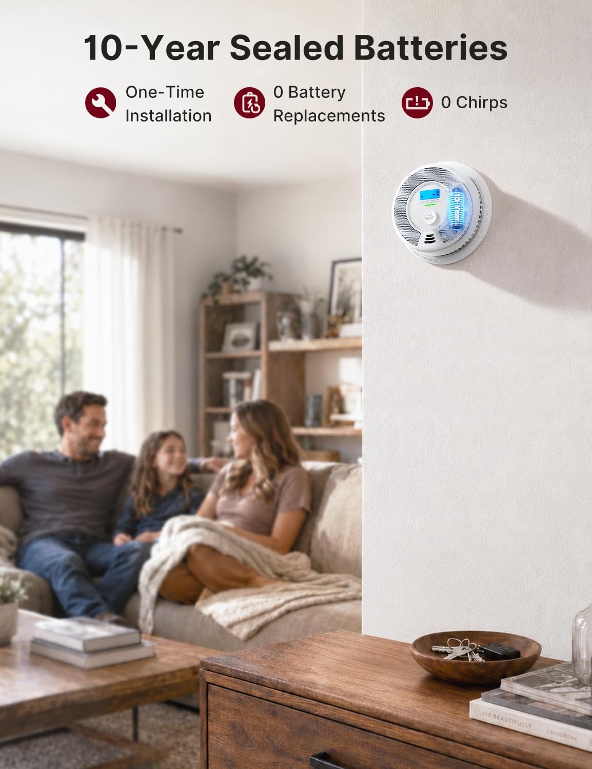 Smoke and Carbon Monoxide Detector Combo 3-Pack H653676