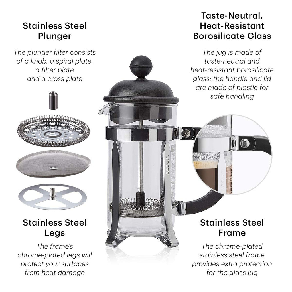 White 8 Cup Glass Coffee Maker T457997