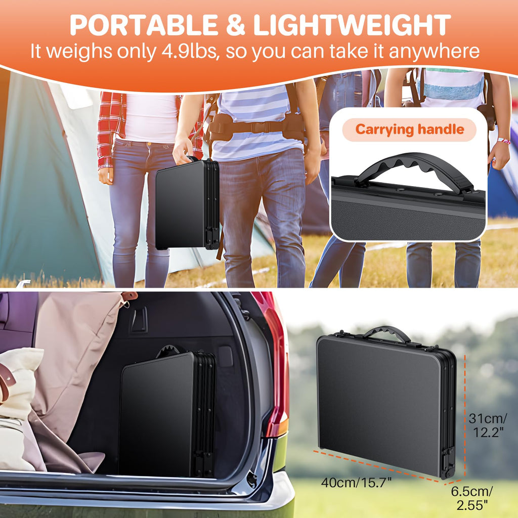 Waterproof Camping Tables with Plastic Tabletop J245
