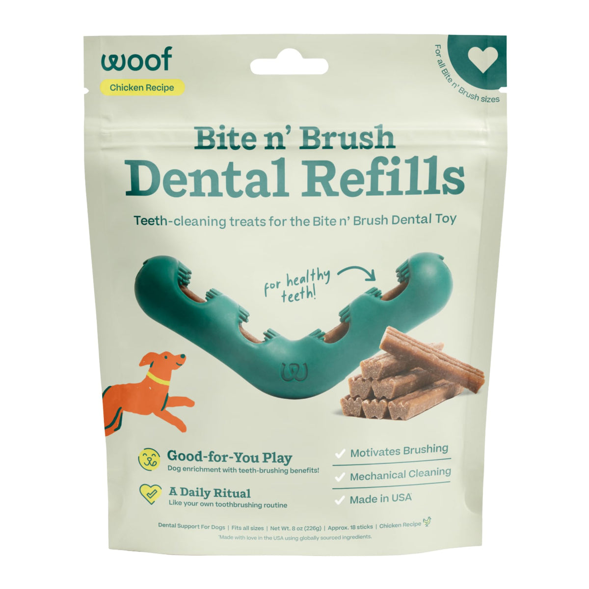 Chicken 18 Count Dog Dental Stick Refills A38724