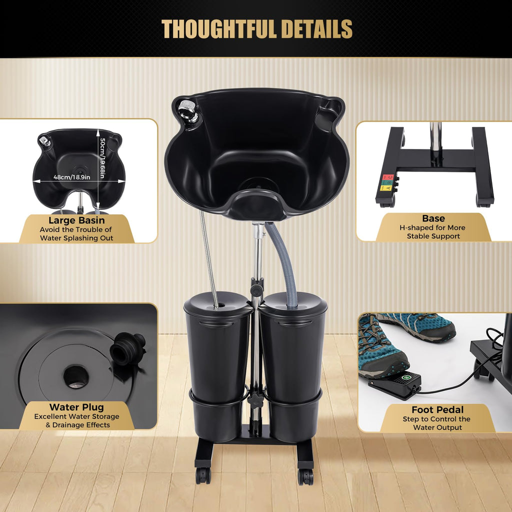 Portable Height Adjustable Shampoo Bowl U5977