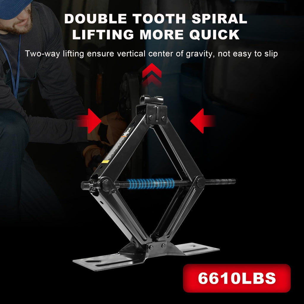 3 Ton Scissor Car Jack with Lug Wrench C45047