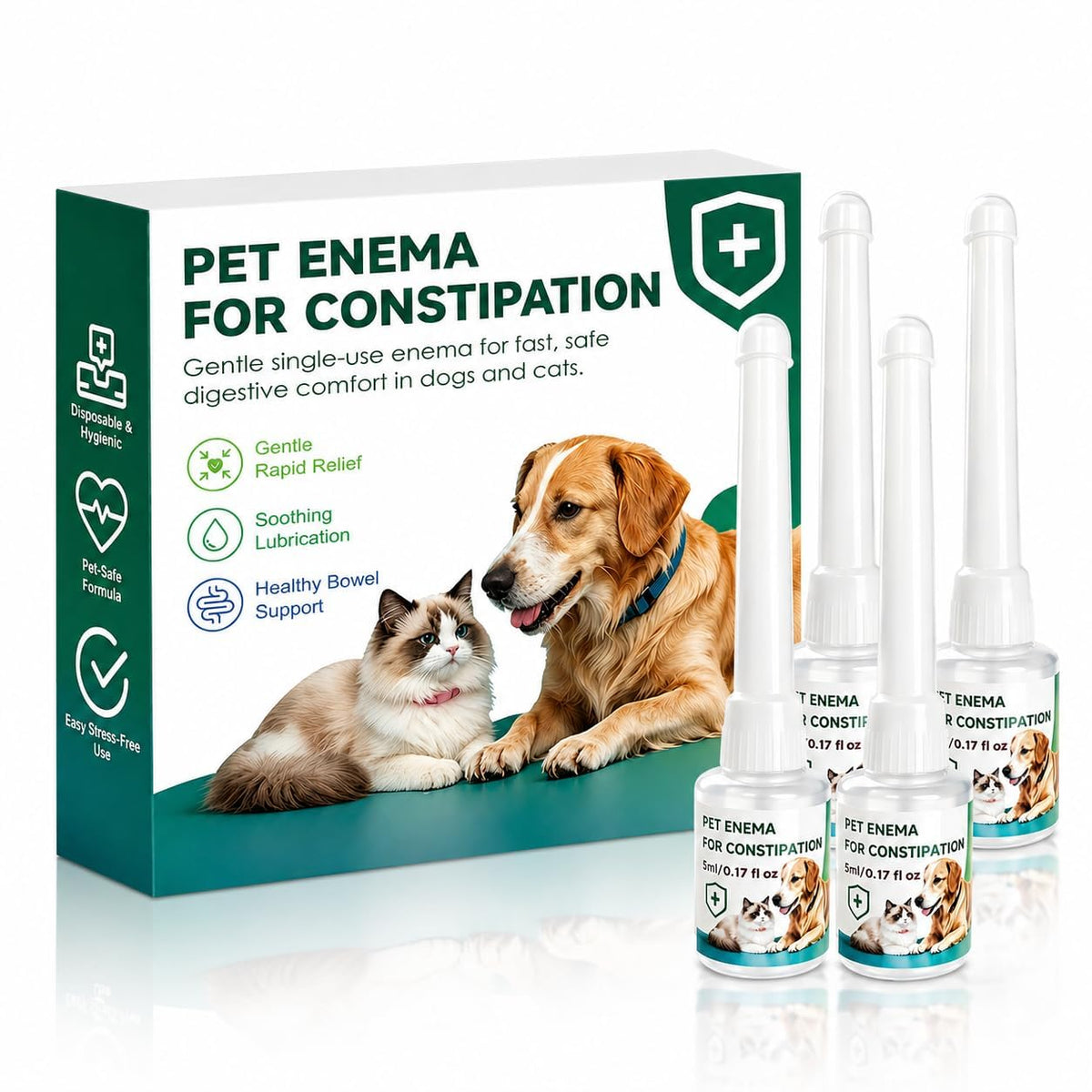 Disposable Enema Kit for Cats and Dogs 4 Pack I5157