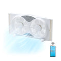 9-Inch Smart WiFi Twin Window Fan with App & Voice Control F4459