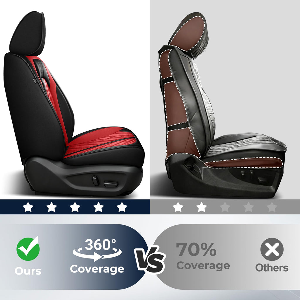 Leather Full Set 5 Seats Seat Covers Z6422