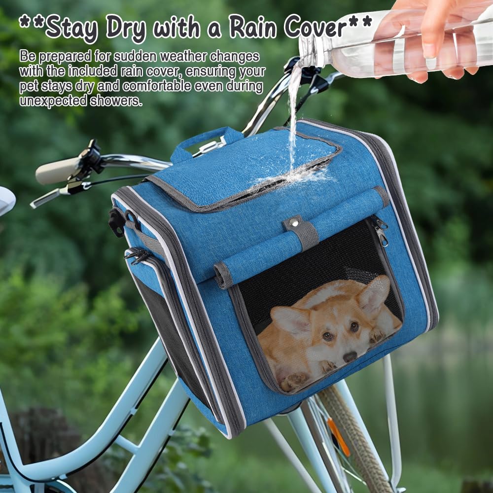 Expandable Foldable Dog Bike Basket Carrier B4198