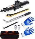 Portable 2 Ton Scissor Jack and Stand Kit with Lug Wrench D80900