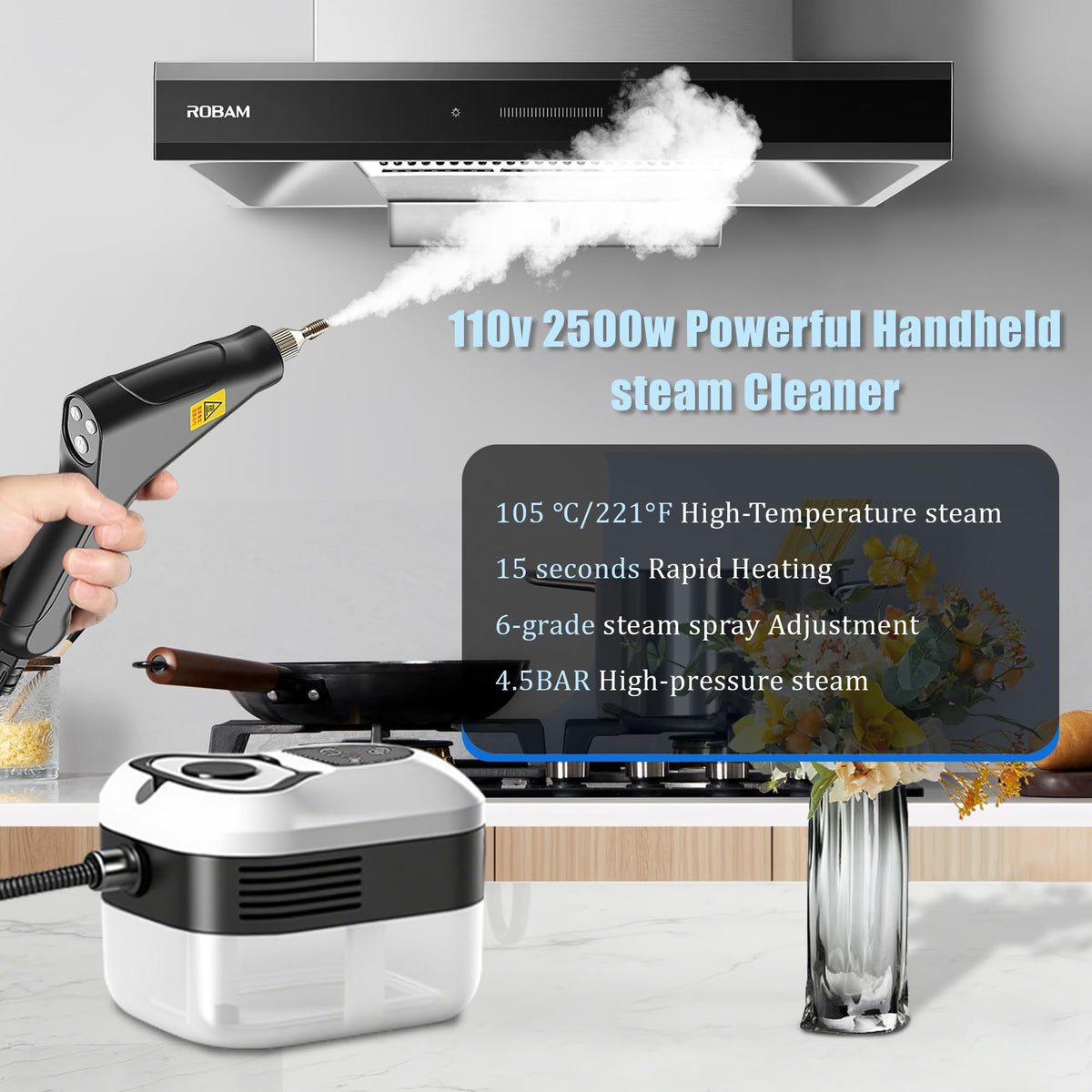 2500W Handheld Steam Cleaner L502159