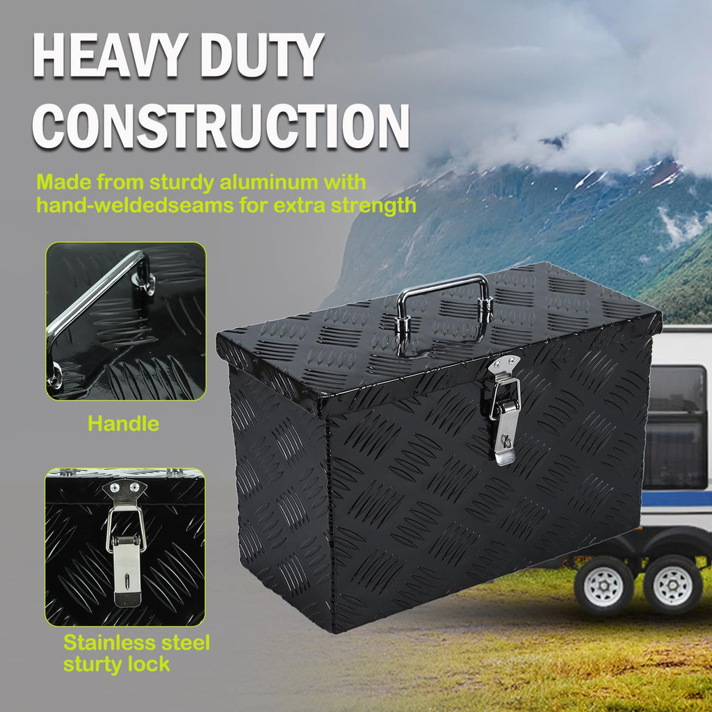 16 Inch Heavy-Duty Aluminum Truck Tool Box with Stripe Tread Design G273208