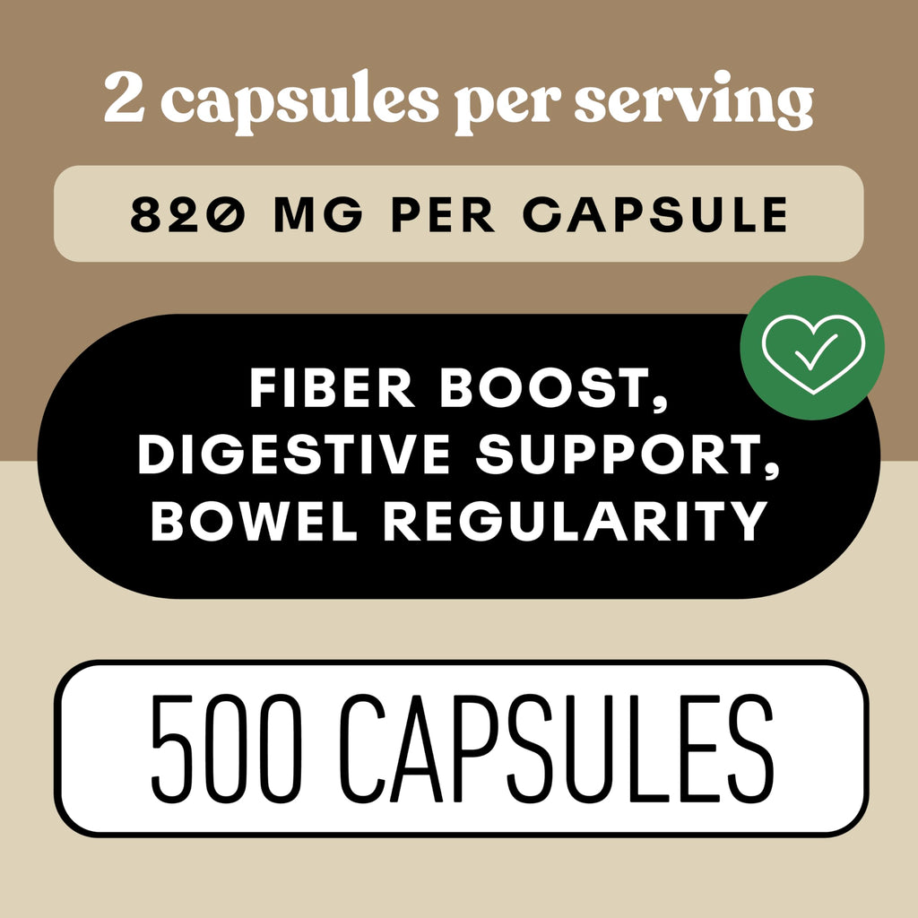 Organic Psyllium Husk Capsules 660mg 500ct O94778
