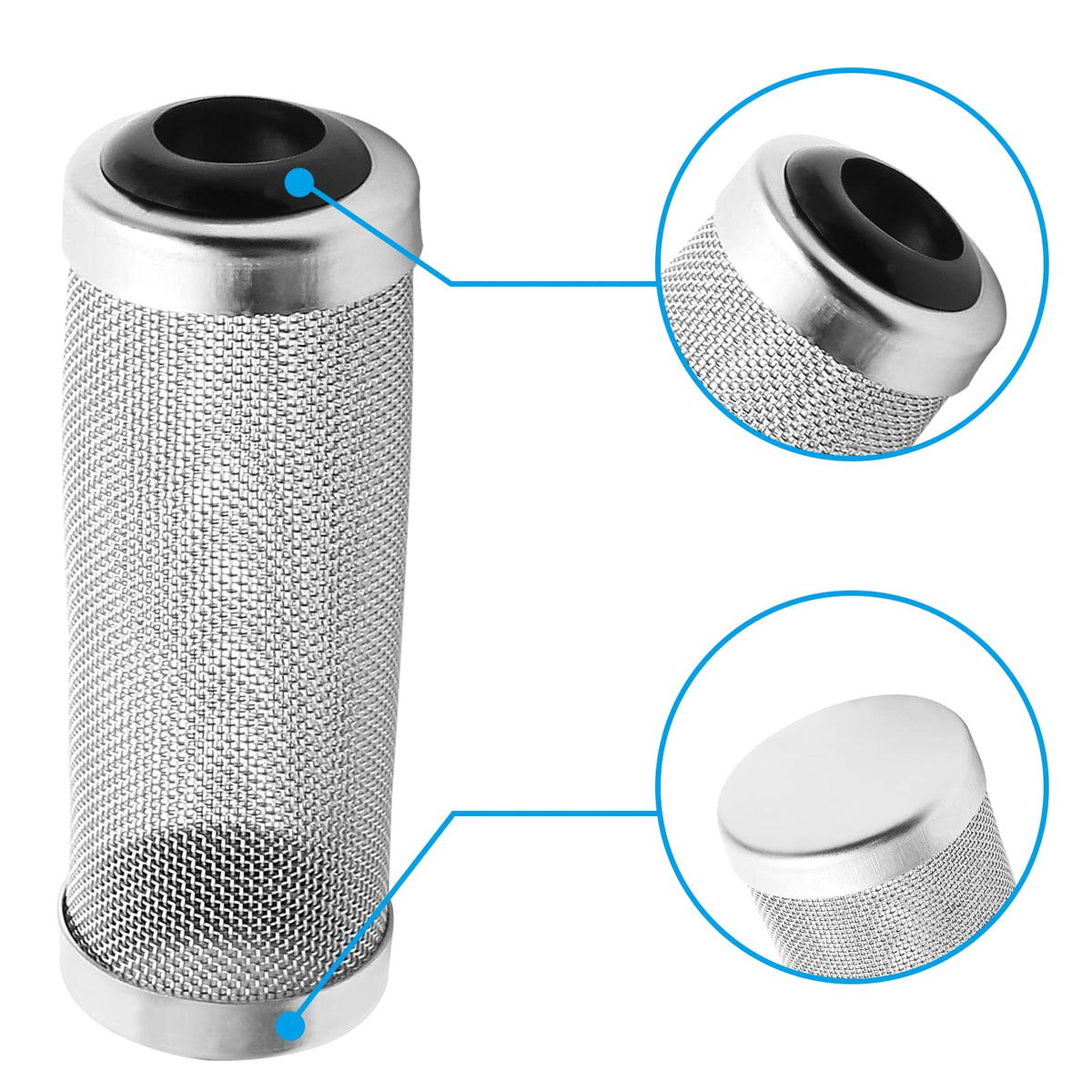 Stainless Steel Aquarium Filter Intake Cover 12mm F45597