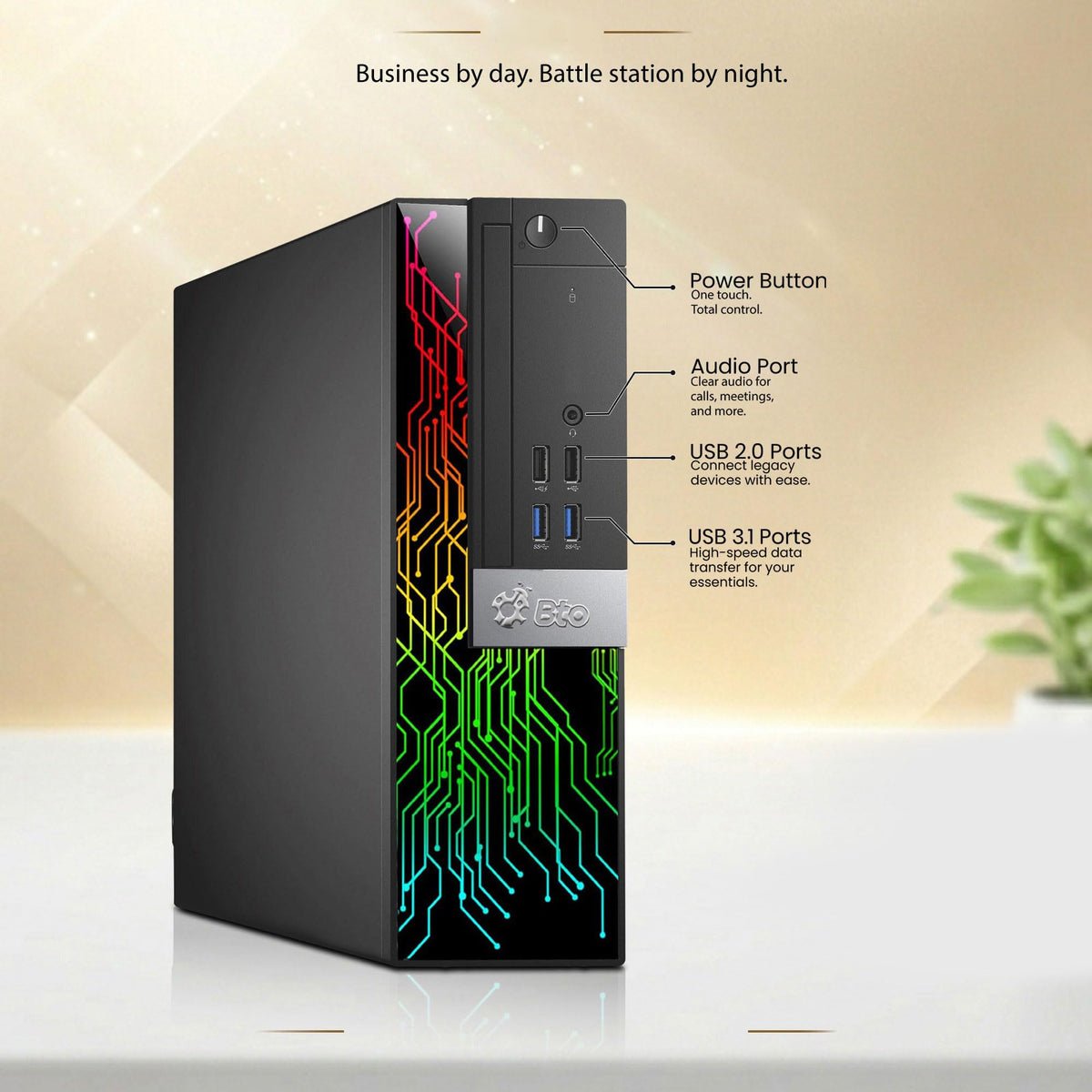 Intel Core i5-8500 16GB DDR4 RAM 256GB SSD GeForce GT 1030 Gaming Desktop Computer V86438