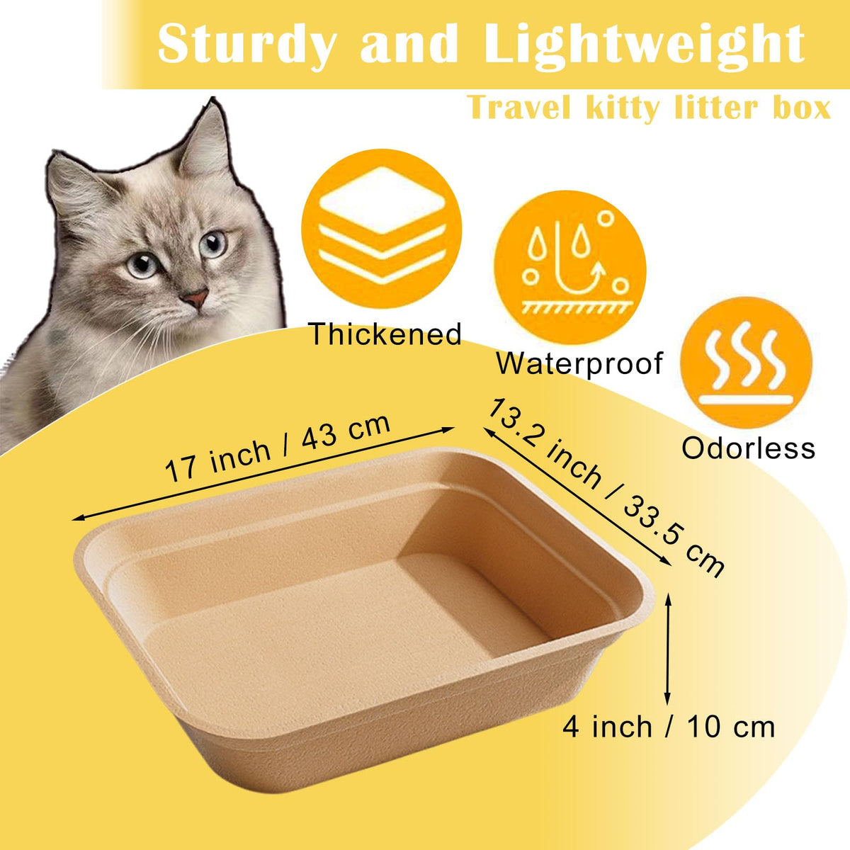 8 Pack Disposable Cat Litter Box G104464