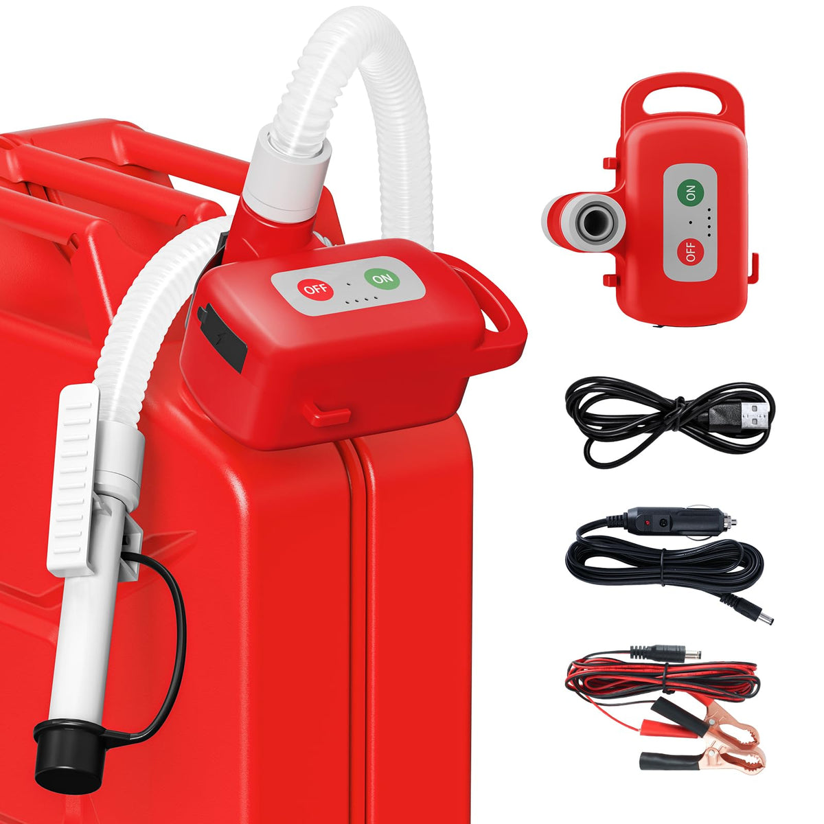 Automatic Fuel Transfer Pump 3.2 GPM Rechargeable W642