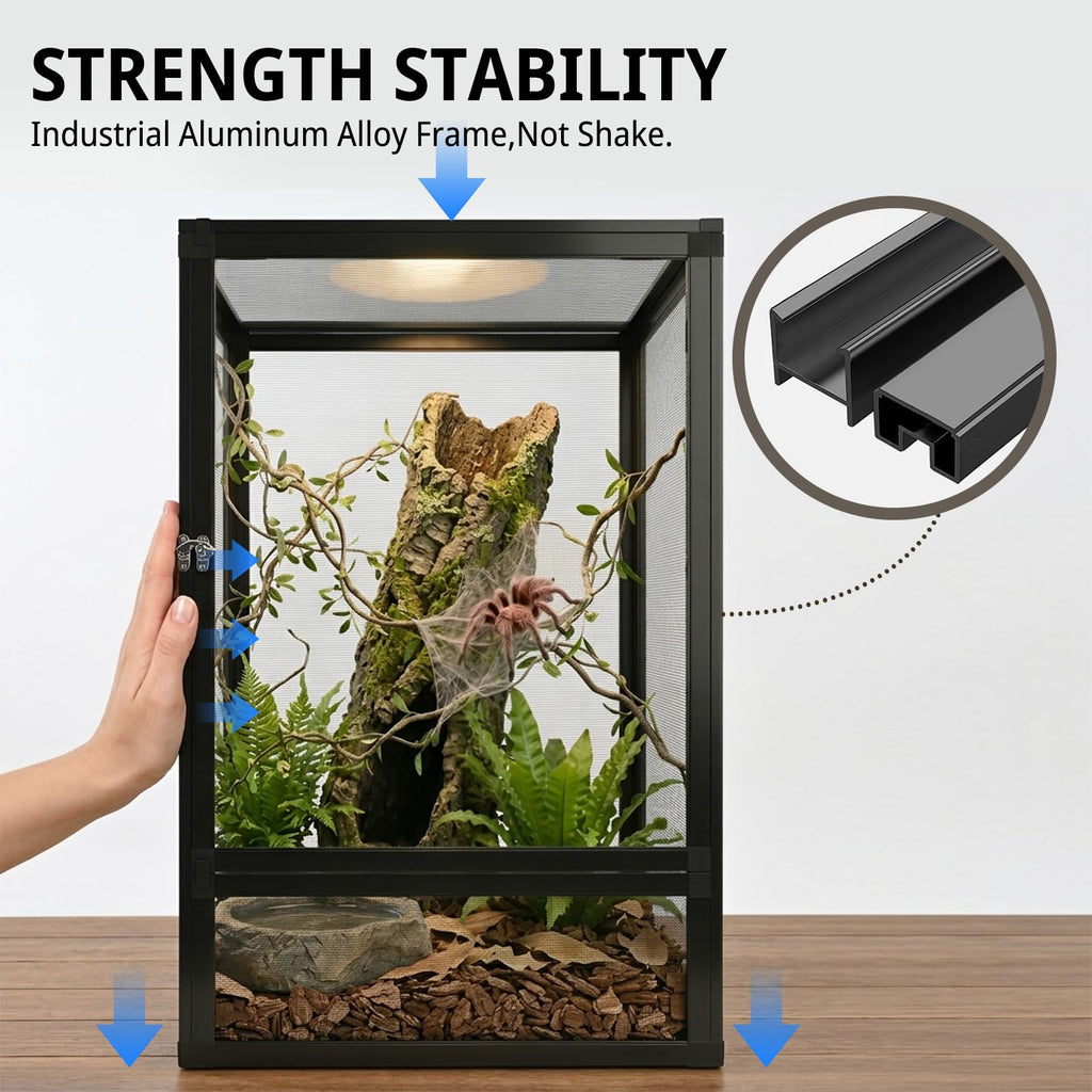33 Gallon 26"x17"x17" Mesh Screen Reptile Enclosure S429349