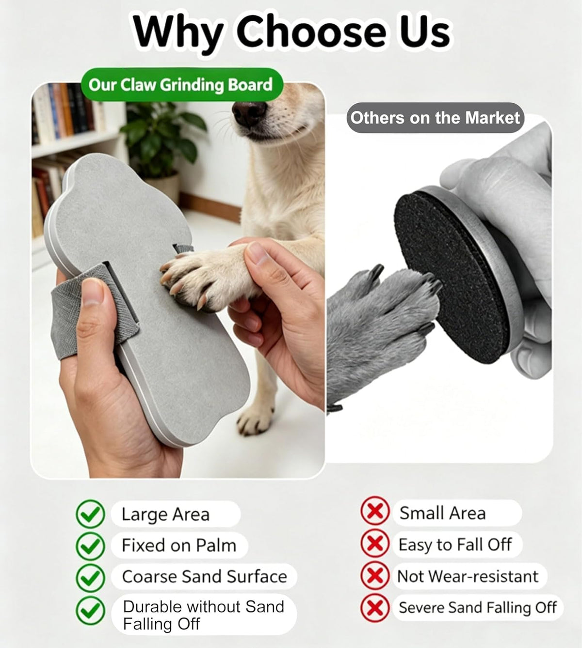 Dog Nail Scratch Board with Hand Strap N711