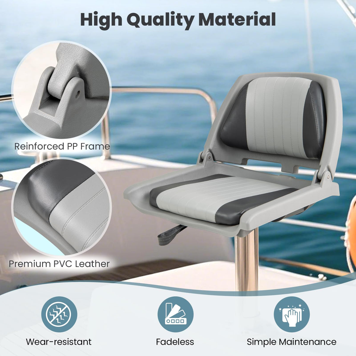 Folding Low Back Boat Seats K323550