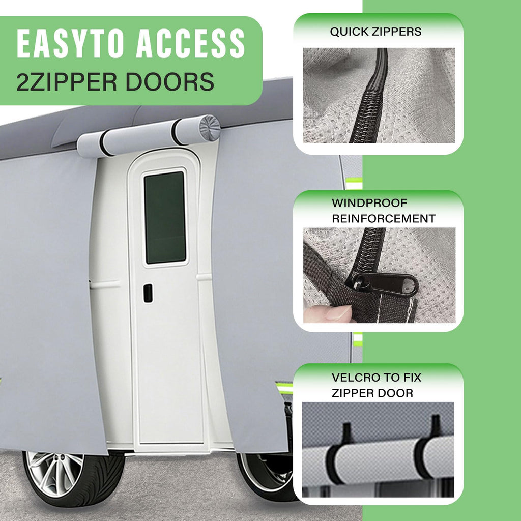 7 Layers Waterproof Fiberglass Travel Trailer Cover D44023