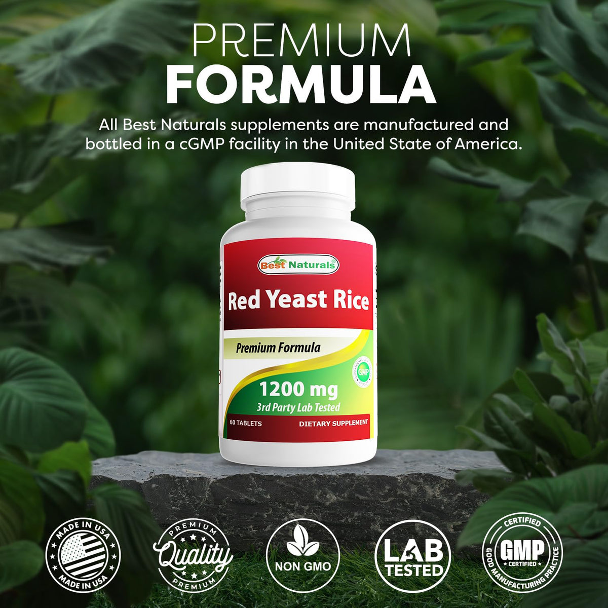 Red Yeast Rice 1200 Mg 60 Tablets O83076