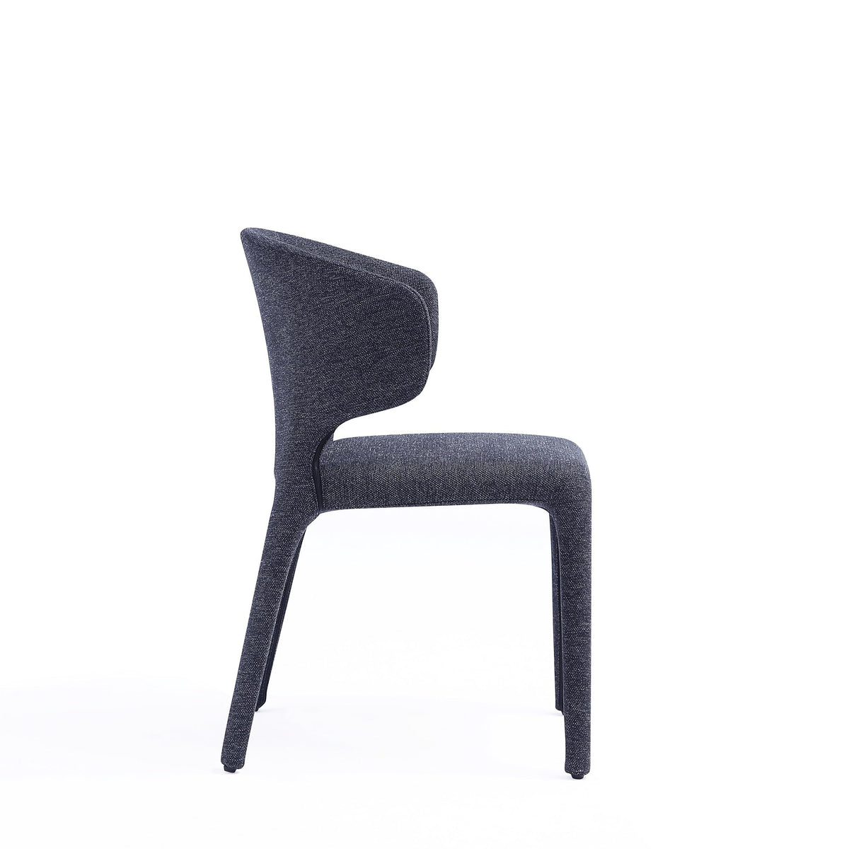 Black Upholstered Dining Chairs Set of 4 W216045