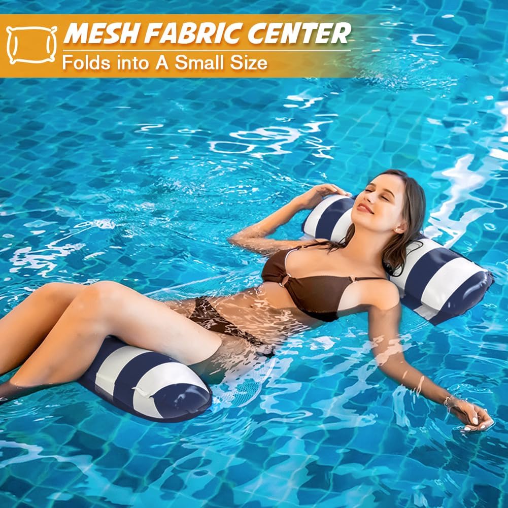 Inflatable Pool Float Hammock with Headrest & Footrest R6425