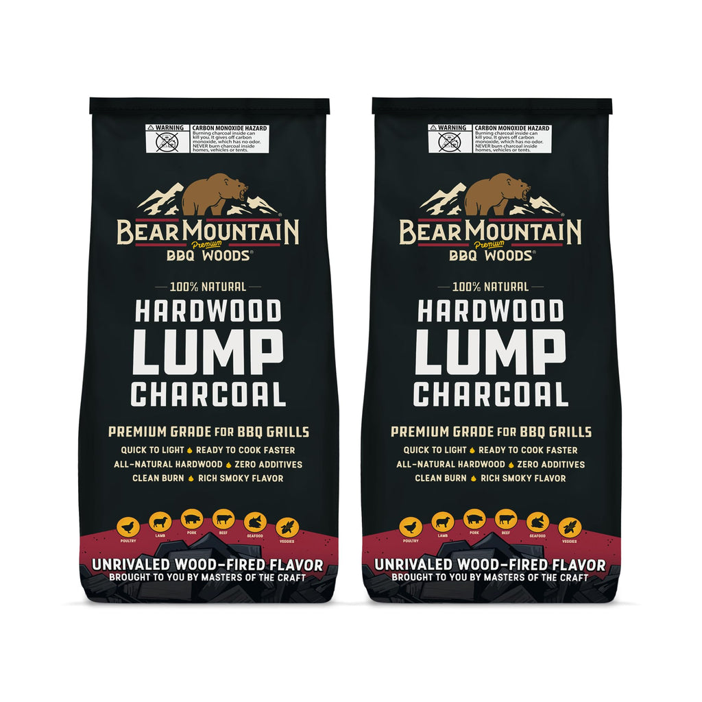 2 Pack Hardwood Lump Charcoal 8.8 Pounds E801