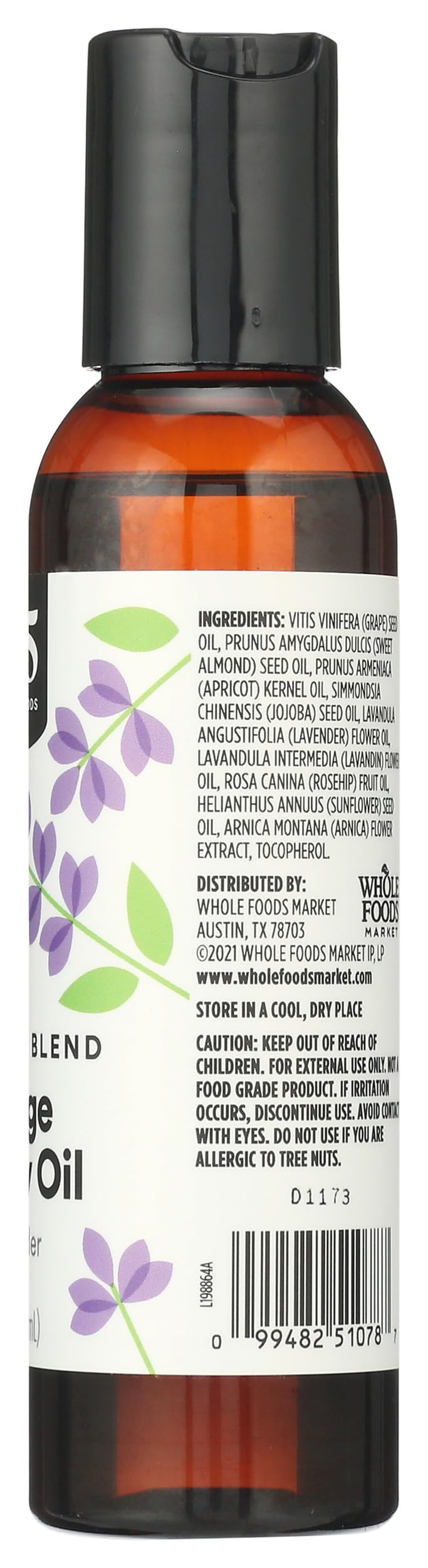 Massage & Body Oil with Lavender, 4 Fl Oz V624517