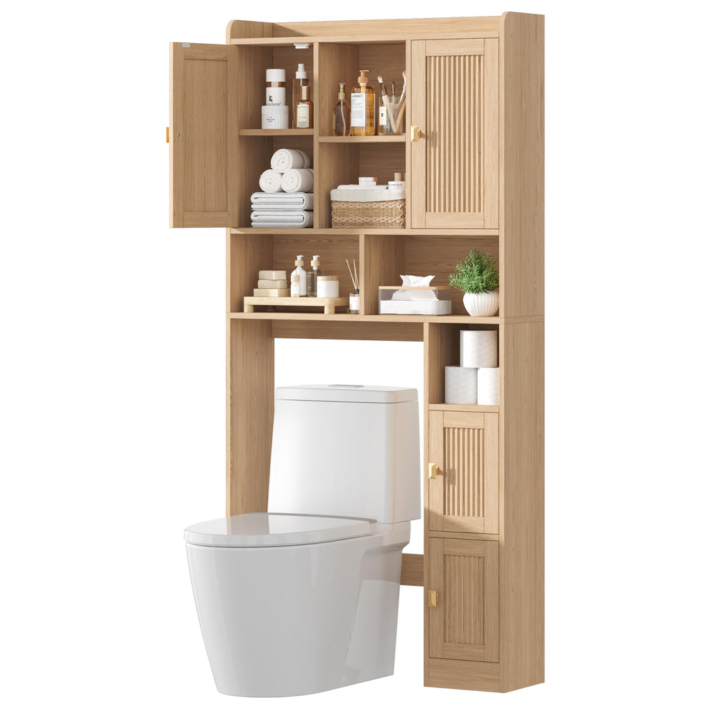 Over The Toilet Storage Cabinet with 4 Doors J267