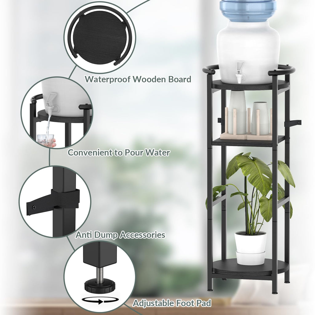Black 5 Gallon Water Jug Stand C4850