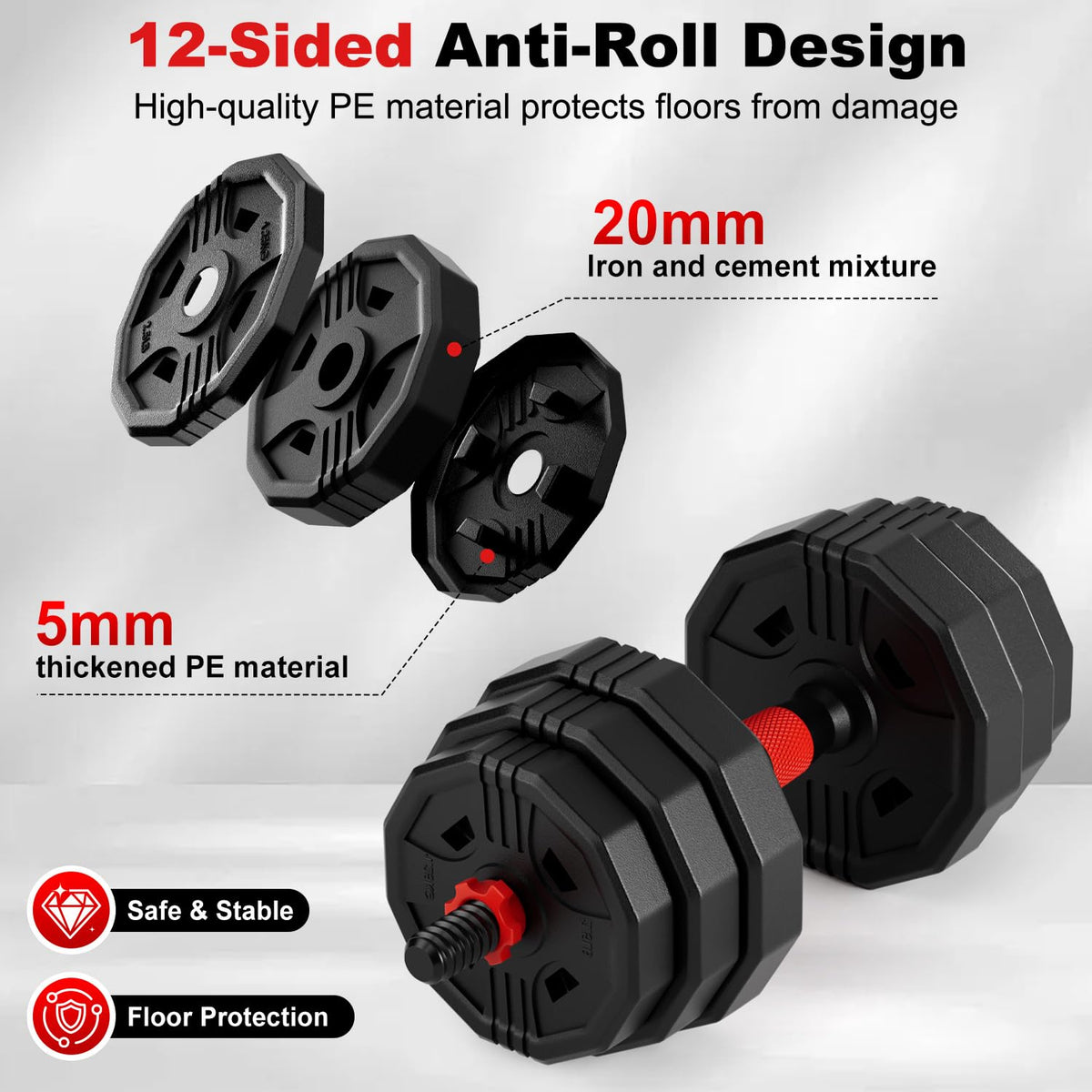 Adjustable Dumbbell Set 5in1 D5947