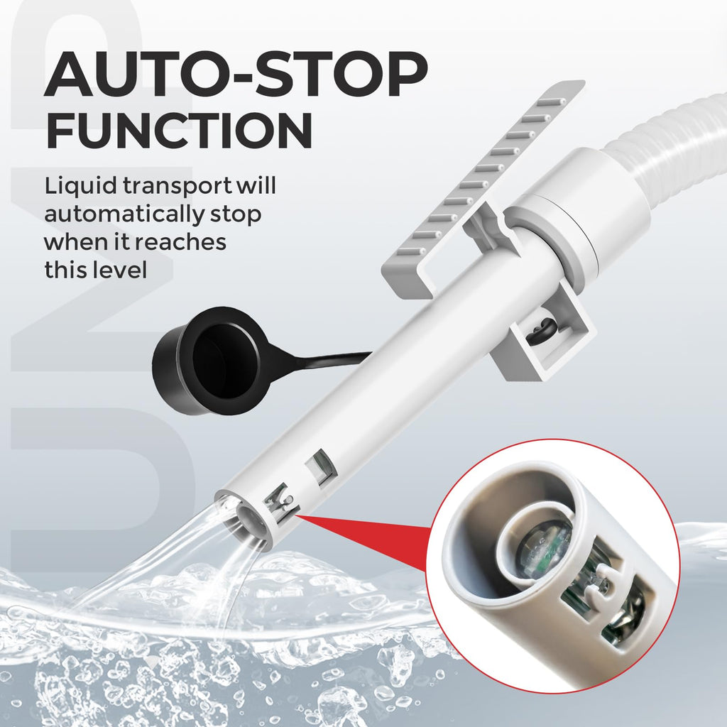Automatic Fuel Transfer Pump 3.2 GPM Rechargeable W642