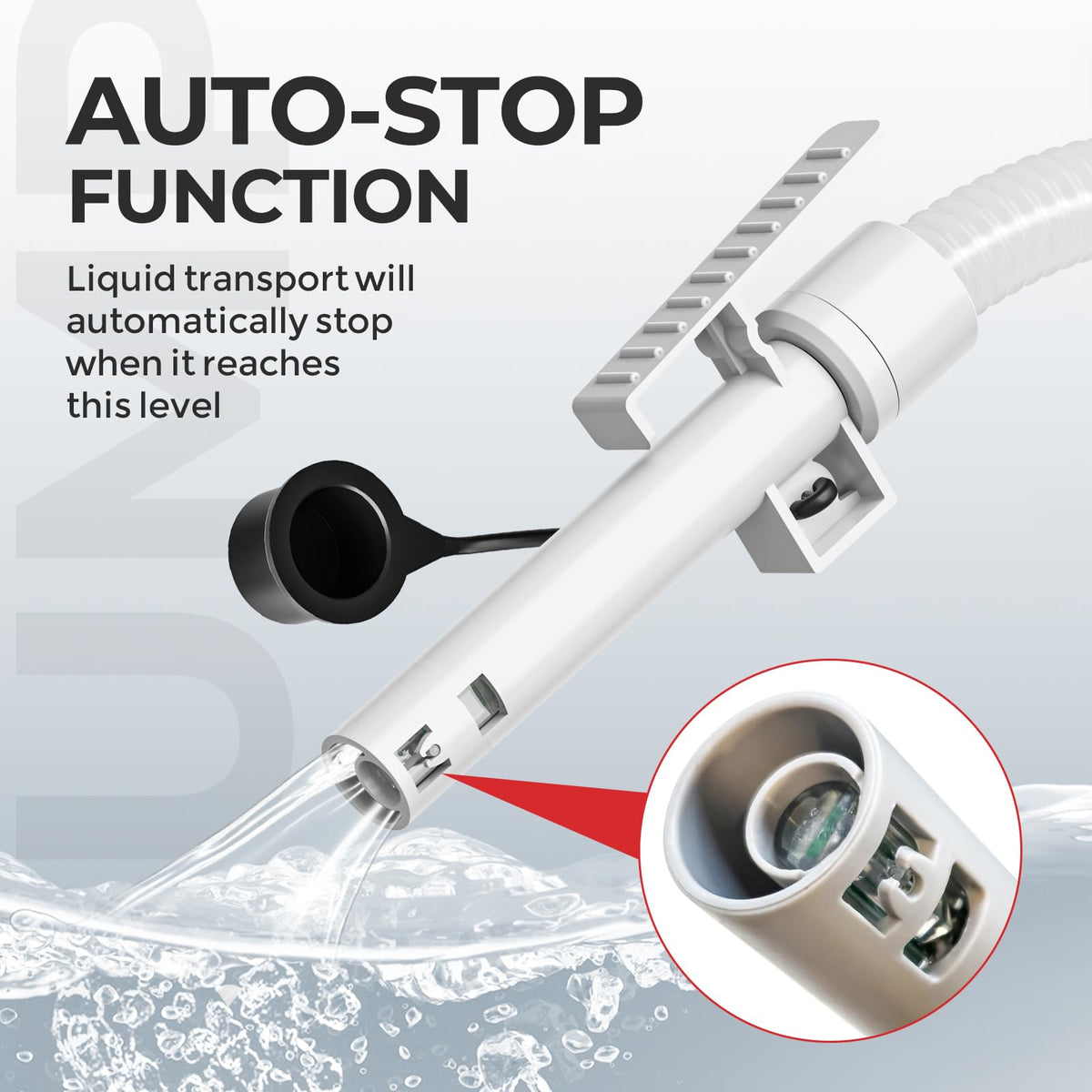 Automatic Fuel Transfer Pump 3.2 GPM Rechargeable W642