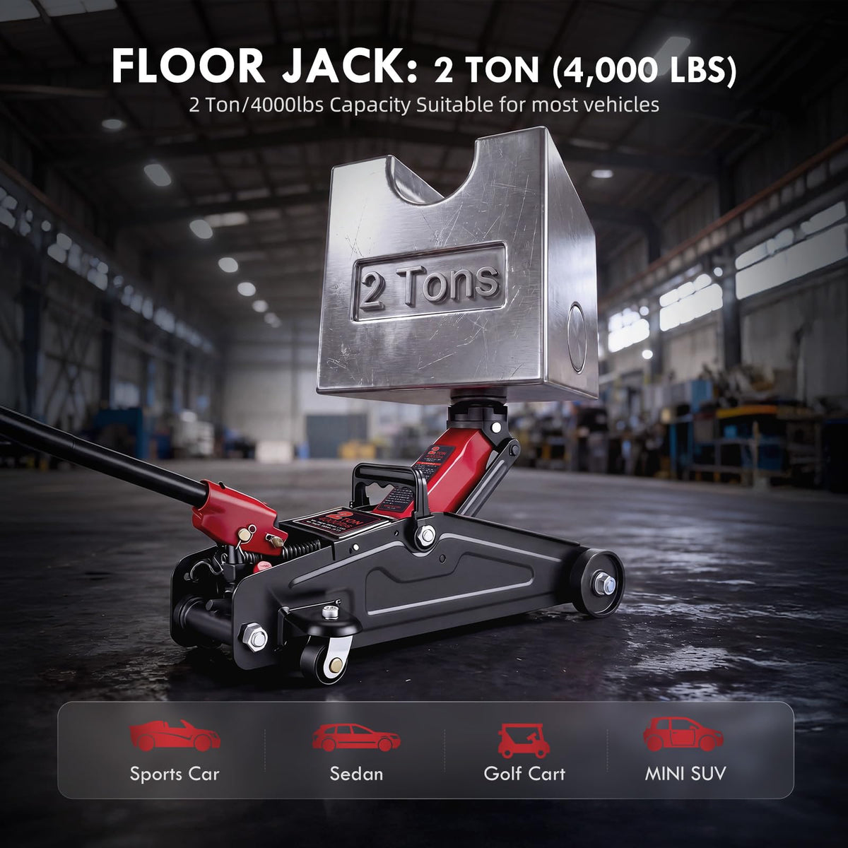 2 Ton Low Profile Hydraulic Floor Jack Q896