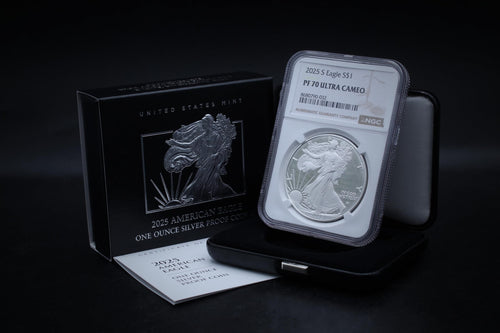 1 oz American Silver Eagle Coin PF-70 Ultra Cameo K576