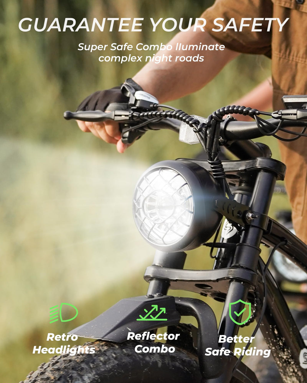 1000W 22 MPH 20"x4" Fat Tire Electric Bike R32267
