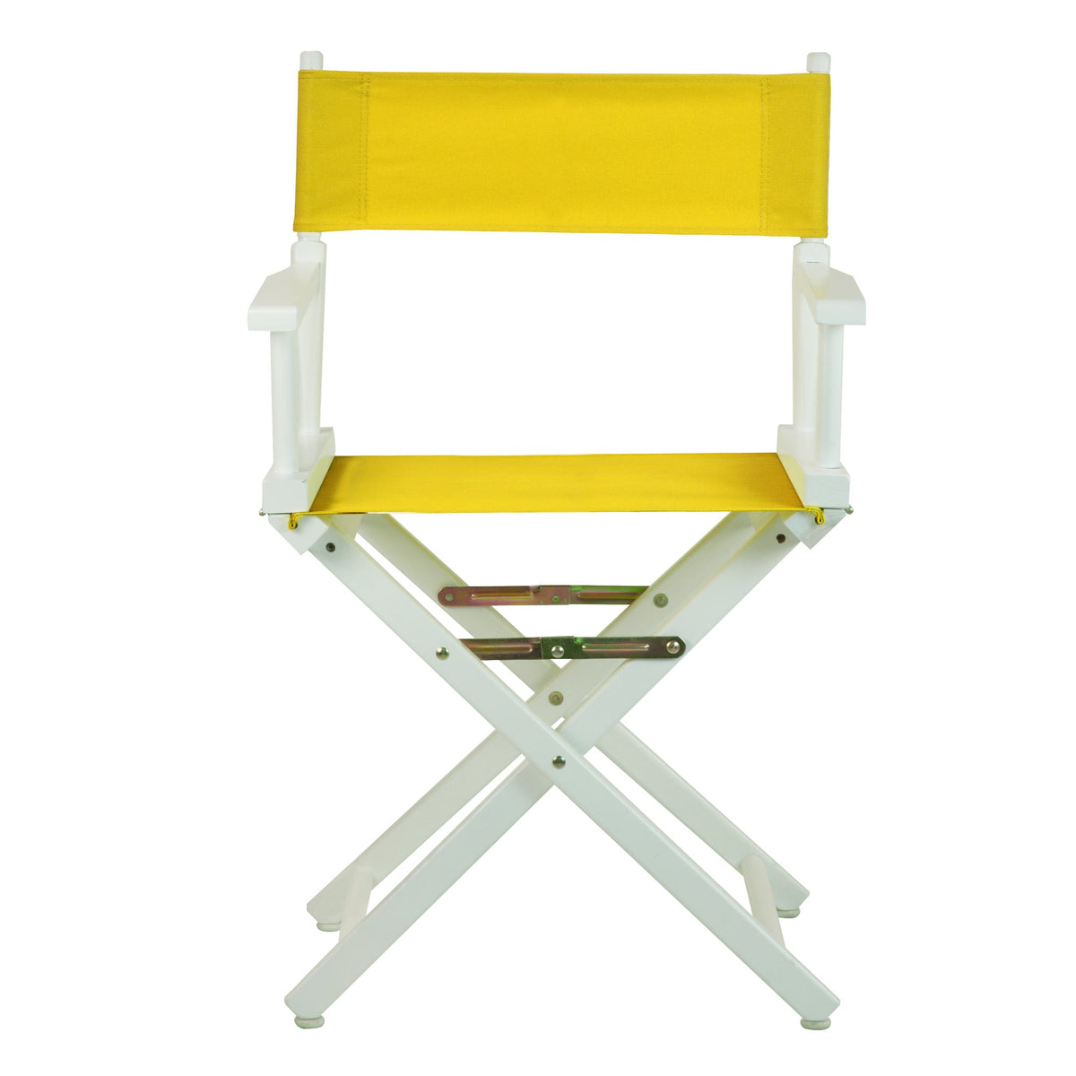 White Frame-Gold Canvas Director Chair C38189